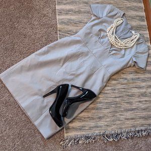 Banana Republic Light Gray Sheath Dress